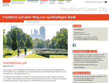 Tablet Screenshot of frankfurt-greencity.de